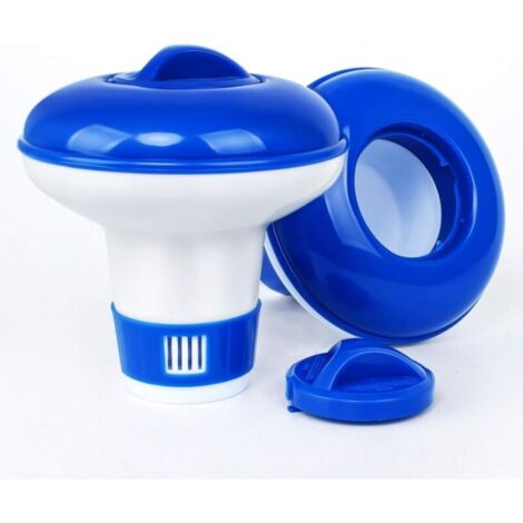 Flotteur doseur de chlore 2 pièces, flotteur de piscine, flotteur chimique automatique (1/4)