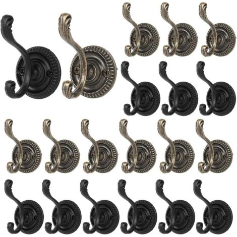Porte-manteau Crochets en bronze Crochets décoratifs pour chapeau Crochets de porte-manteau vintage pour chambre à coucher principale 10 patères (1/5)