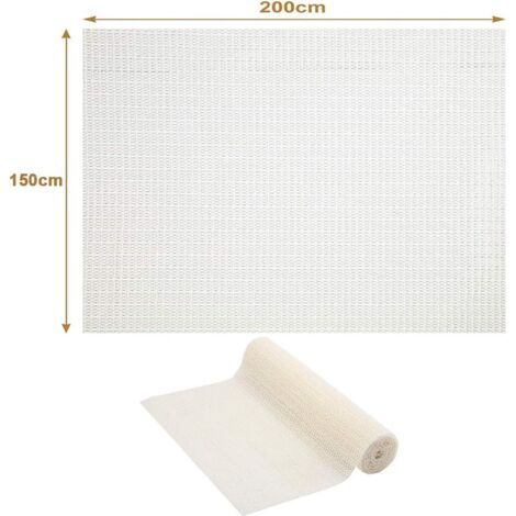Sous-couche de tapis, tapis antidérapant, protecteur de tapis antidérapant - Sous-couche de tapis, arrêt de tapis, protecteur de tapis antidérapant (Beige, 200x150cm) (1/4)