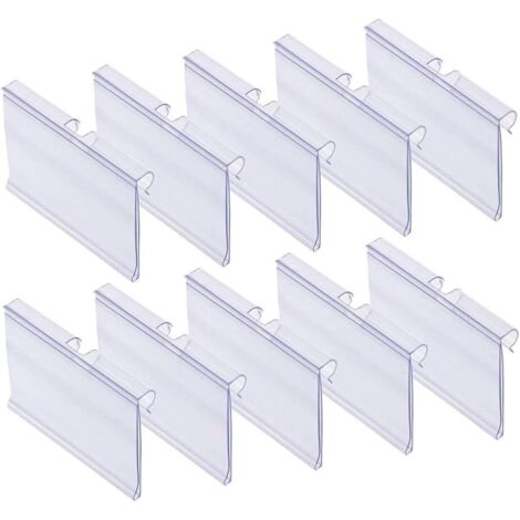 70pcs porte-étiquette de prix d'étagère, porte-étiquette d'étagère, porte-étiquette, pour afficher les prix de détail des supermarchés, les étiquettes de prix des produits, les cartes de visite, etc. (1/5)