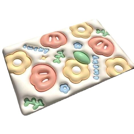 30x40cm Salle de bain et WC Accessoires de salle de bain Tapis et grilles de bain Tapis de bain, Tapis de boue de diatomées, Roses agrandies, vue 3D (1/3)