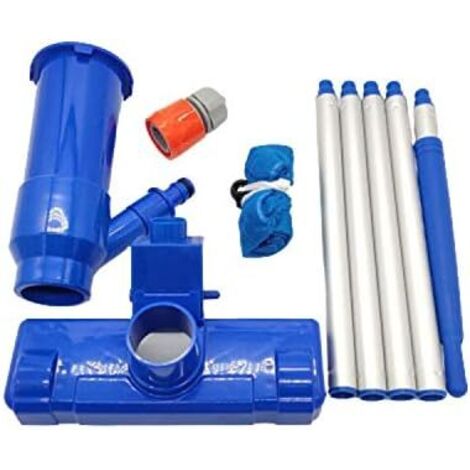 Kit d'entretien de piscine Aspirateur de piscine, entretien de piscine, étang, fontaine, feuilles, sable, limon (1/5)