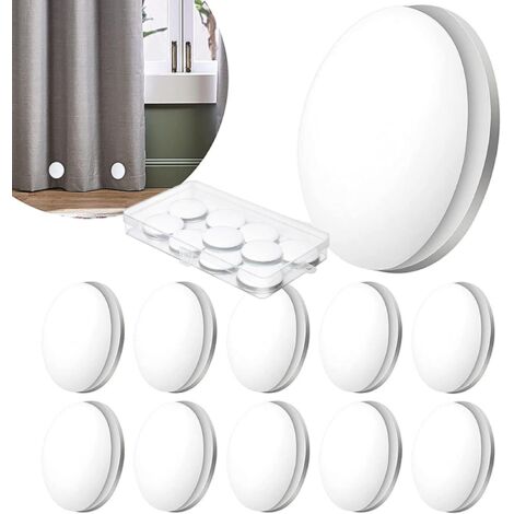 Lot de 10 rideaux de douche magnétiques ronds avec aimants - Pour rideaux de douche - Poids de rideau de douche (1/5)