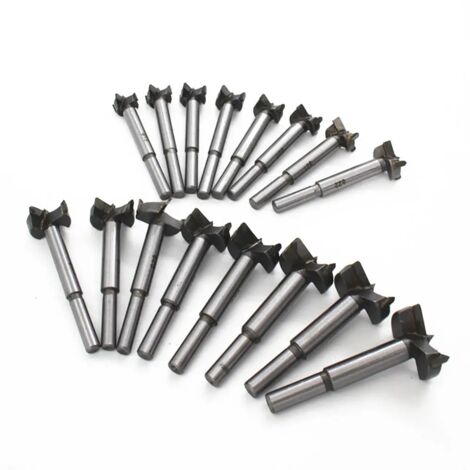16 pièces 15-35mm alliage trou ouvre aile plate foret Kit outils de coupe du bois (1/5)