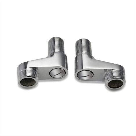 Paquet de 2 adaptateurs de robinet de baignoire à bras oscillant réglable 3/4 "1/2" robinet de douche à griffe en laiton massif accessoires de mitigeur de salle de bain (1/5)