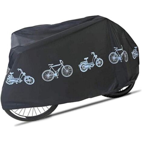 Housse de vélo de pluie imperméable Protection anti-UV Housse de vélo en polyester anti-poussière pour VTT, vélo de route 43,3 x 78,7 pouces. (1/5)