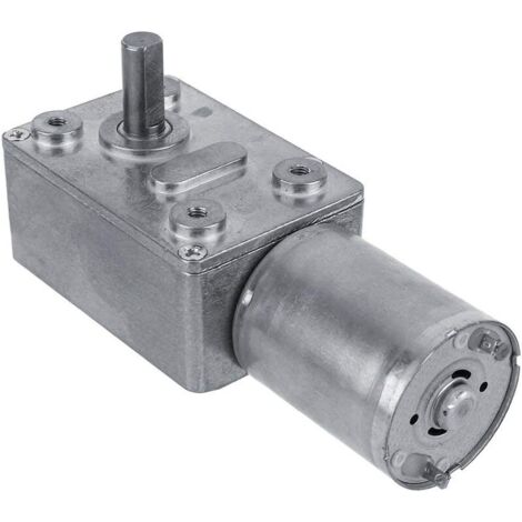 1 moteur de réduction de vis sans fin à turbine à couple élevé électrique réversible DC 12 V (40 tr/min) (1/5)