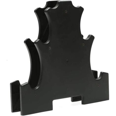 Support d'haltères multifonctionnel compact et robuste, support de poids d'haltères, tige d'haltères, haltères de place, compact et portable, support d'haltères d'exercice à domicile (1/5)