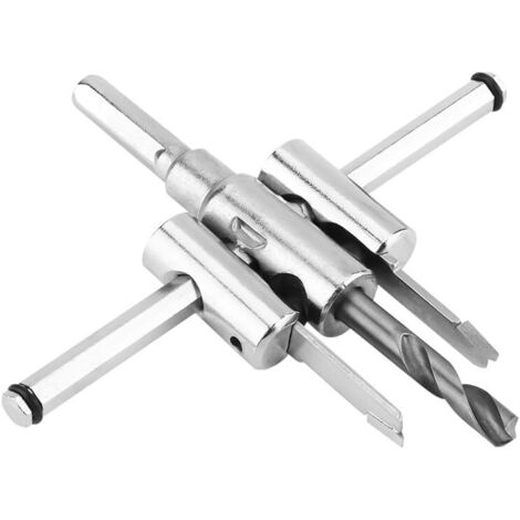 Foret de scie cloche réglable 30-120mm foret extensible pour le travail du bois, forage pour cloison sèche, outils de menuiserie bricolage (1/5)