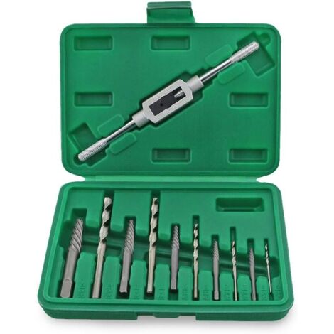 Kit d'outils d'extraction de vis, kit de retrait de vis cassées, extracteur de vis facile à enlever 11 pièces (1/5)