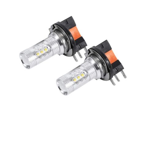 PCS HID Blanc 80W H15 LED Ampoules Lumières Phare De Voiture Lampe Haute Puissance H15 Feux Diurnes Lampe LED Ampoules Pour Voiture (1/5)