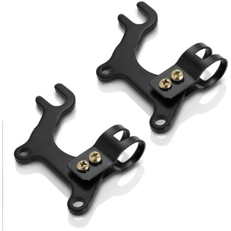 Adaptateur de frein de vélo, 2pcs VTT Support de frein à disque de vélo Adaptateur de cadre Support réglable pour disque de frein à disque de vélo Noir 20mm (1/4)