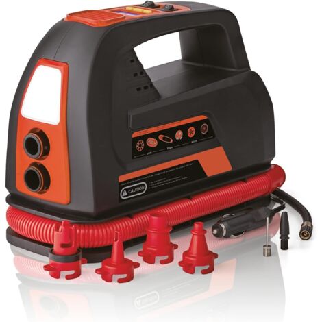 Pompe à air électrique SUP haute tension 100 PSI 12V DC avec système de refroidissement affichage numérique pour planche à pagaie Kayak bateau Sports nautiques (1/5)