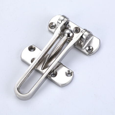 Loquet de Porte pour sécurité de la maison, barre oscillante, verrous de porte d'entrée secondaire pour maison, hôtel, appartement (Argenté) (1/5)