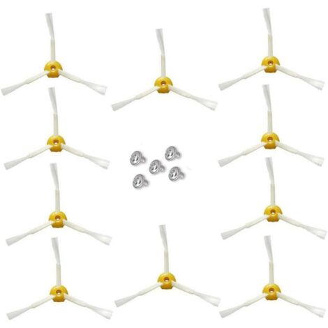 Brosse latérale pour irobot Roomba Série 500 600 (10 pcs Brosse latérale à 3 bras) (1/4)