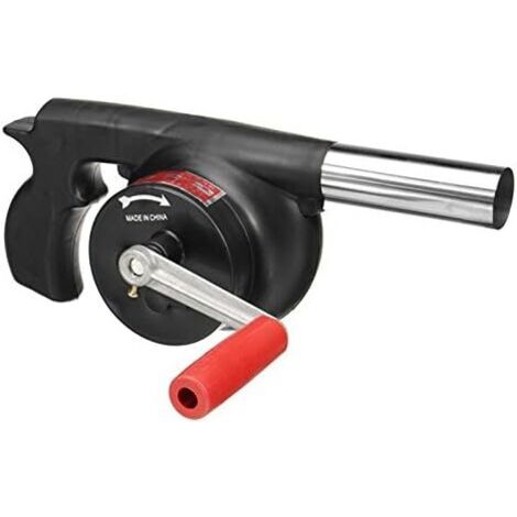 Ventilateur de Turbine de ventilateur de BBQ de cuisine extérieure pour l'outil de manivelle de soufflet de feu de BBQ pour des accessoires de réchaud de pique-nique de Camping (1/5)