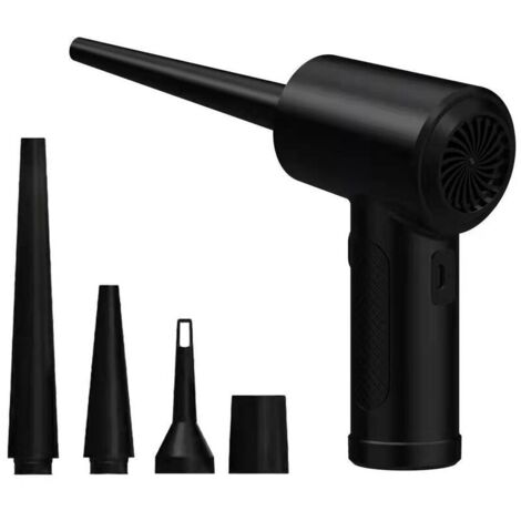 Souffleur de poussière portable sans fil 35W 6000mAh batterie rechargeable vitesse du vent réglable avec lumières LED pour voiture maison double usage s'adapte à l'étui clavier (1/5)