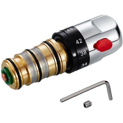 Mélangeur thermostatique de contrôle de température de mélangeur en laiton massif pour des accessoires de matériel de chauffe-eau de bassin de tuyau de douche (1/5)