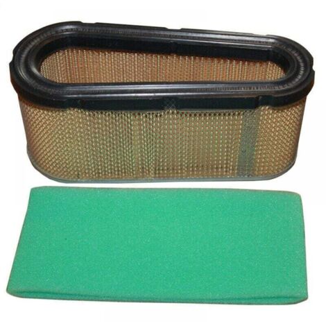 Kit Filtre à air et pré-Filtre pour Briggs & Stratton Replaces 496894 493909 496894S Tondeuse à Gazon (1/4)