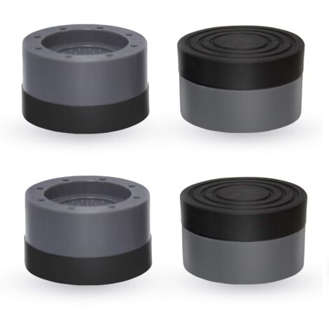 Support de machine à laver antichoc et antibruit 4 pièces, coussinets anti-vibrations pour laveuse et sécheuse, coussinets de pied de machine à laver pour toutes les machines à laver (1/5)