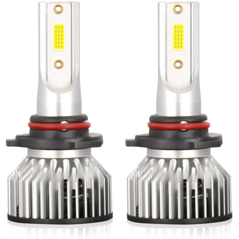pcs IP68 Étanche Voiture LED Phare Ampoules LED Conduite Lampe Tout en Un Kit de Conversion 9005/HB3/H10 40W, Modèle : White Lamp Holder-9005 (1/5)