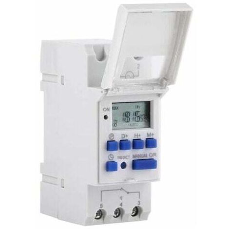 LCD Minuterie Programmateur horaire électrique hebdomadaire Numérique Timer Interrupteur 15A(220V) (1/5)