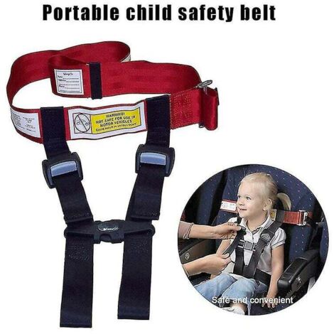 Harnais de sécurité pour enfants – Ajustable 150 x 3,8 cm – Matériau polyester – Installation rapide en moins d'une minute (1/4)