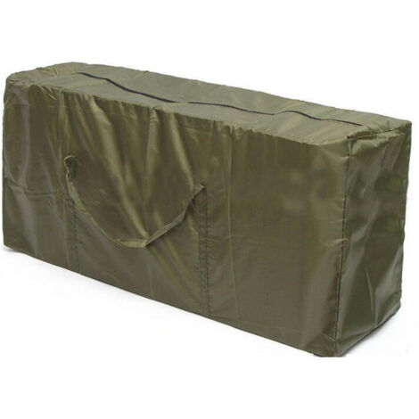 AIDUCHO Sac Léger De Rangement Pour Coussins De Meubles De Jardin, 122 X 39 X 55 Cm Vert (1/5)
