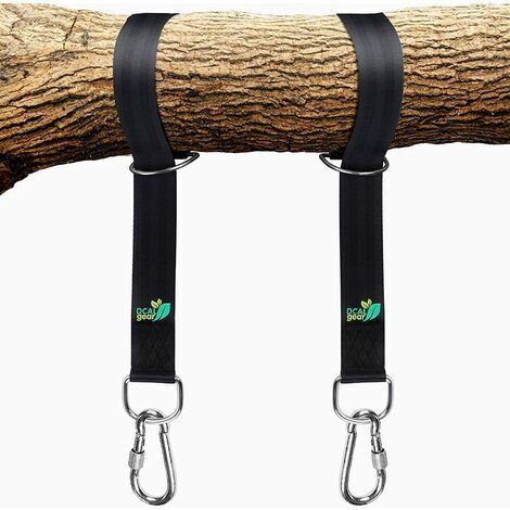 Gear Kit De Sangles De Suspension Pour Balançoire D'Arbre – Installation Facile Et Rapide – Sangles Extra Longues De 1,5 M Pouvant Contenir 900 Kg – Mousqueton À Verrouillage Plus Sûr, Parfait Pour Le (1/5)