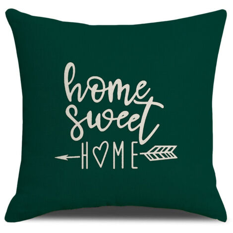 AIDUCHO Housses De Coussin, Housses De Coussin 45x45 Lot De 4 Taies D'oreiller Carrées Housses De Coussin 18x18 4pack Pour Patio Extérieur Jardin Blench Salon Canapé Décor De Ferme - Vert (1/4)