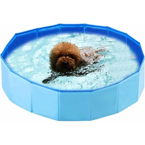 Piscine pliable pour chien pataugeoire pour chien baignoire pour chien bleu (taille : 60 x 20 cm), Fei Yu (1/5)