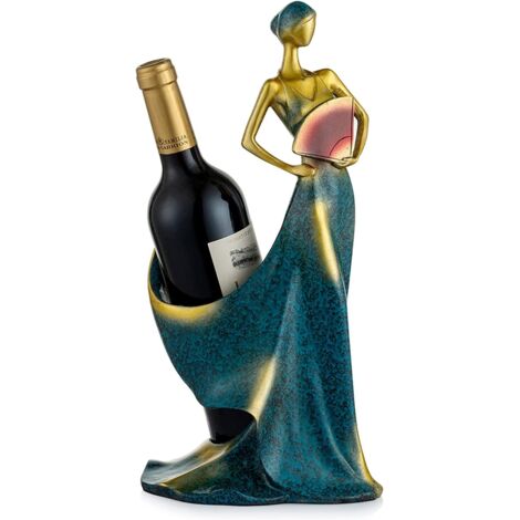 Porte Bouteille de Vin Élégant Résine Étagère de Support de Bouteille de Vin Rouge pour Accessoires de Bar (1/5)