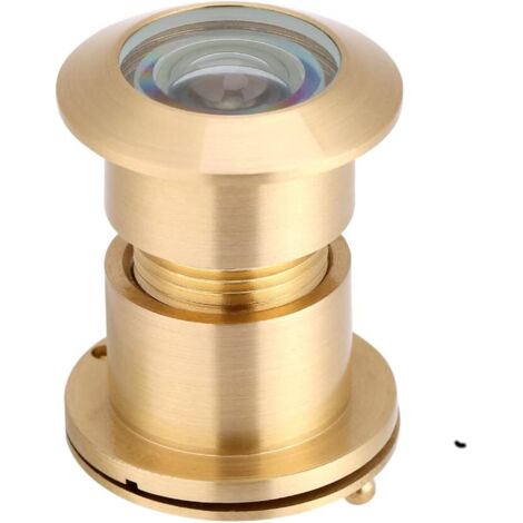 Judas de 28 mm de Large Angle de Visualisation Visionneuse de Porte Antivol avec Cache de Protection pour 35 mm-60 mm Épaisseur de Porte(Golden) (1/5)