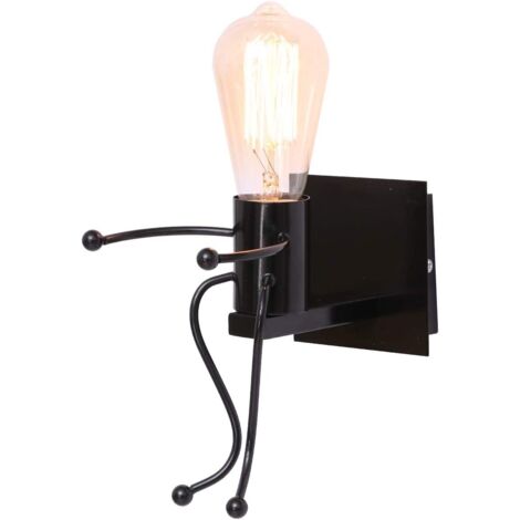 Appliques Industrielles Lumière Créative Lampes Intérieur Rétro Fer Art Déco E27 Socket (Ampoules non incluses) (1/5)