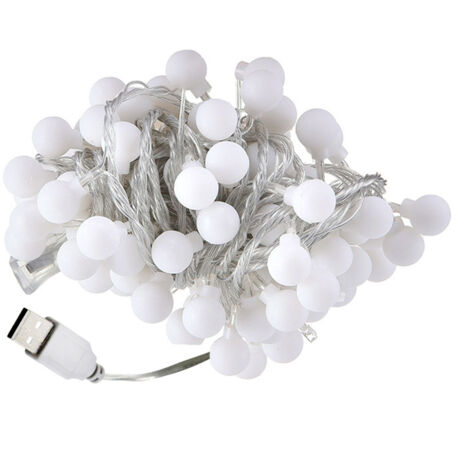 Guirlande lumineuse solaire LED Tent Lights Atmosphere Lights USB Petite guirlande lumineuse 10M 80LED (1/5)