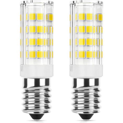 AIDUCHO Ampoule E14 Led 5w (Équivalent Halogène 50w), 300lm, Lumière Du Jour Blanche (6000k), Base En Céramique E14, Petite Vis Edison Non Dimmable Pour L'éclairage Domestique, Emballage De 2 Pièces