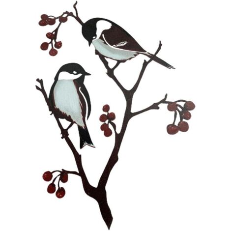 Décoration de jardin en forme d'oiseau en métal (1/5)