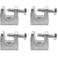 4 Pièces Pince Poutre, Pinces Support Acier Galvanisé, Pince Poutrelle, Pince Pour Profilé Kck, Ouverture 25mm, Utilisé Dans L'électricité, Le Pétrole, La Construction, L'acier Et D'autres Ind
