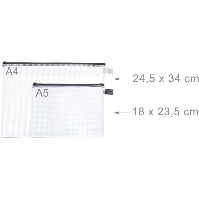 24 Netztaschen Mit Reißverschluss - Transparente Organizer Für Kosmetik, Reise & Basteln