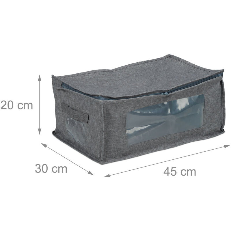 2-Pack Aufbewahrungstaschen für Kleidung Große bewegliche Taschen mit  Griffen 110L (73 x 38 x 33 cm) : : Küche, Haushalt & Wohnen