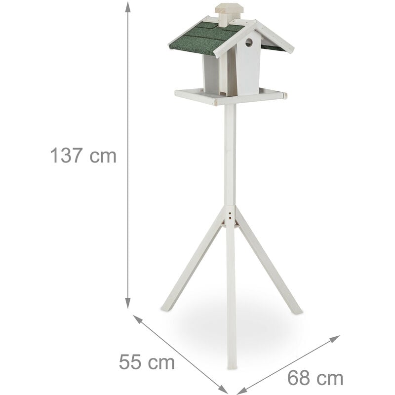 Simply Garden Vogelfutterhaus Holz, Vogelhaus zum Aufhängen, HBT