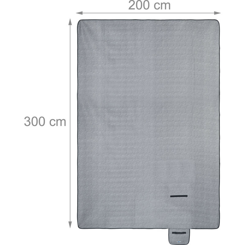 Voyager Picknickdecke Extra Groß – 200 X 200 Cm, Wasserdicht & Sanddicht – Für 6-8 Personen, Faltbar