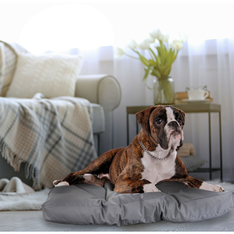 Hundebett Für Laufstall – Waschbare, Rutschfeste Matte Für Mittelgroße Hunde, 91,4 Cm, Grau