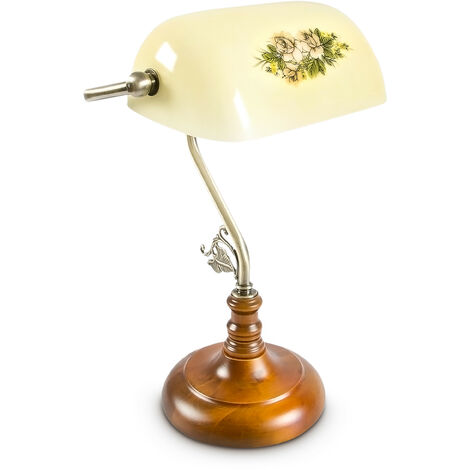 Bankerlampe grün nostalgisch Tischlampe Lampe Leselampe Bankerstil Leuchte E27 