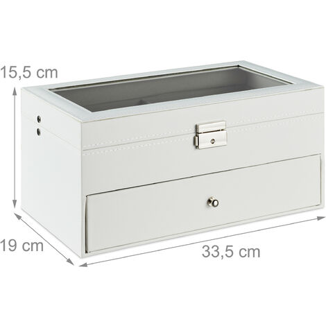 YAMAZAKI Rin Stapelbox - Schmuckorganizer Mit 2 Ebenen