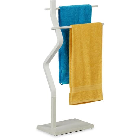 MSV Handtuchständer Kupfer Glasfuß Kleiderständer Handtuchhalter Badetuch Stand