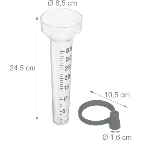 Regenmesser Mit Erdspieß - Praktischer Niederschlagsmesser Für Den Garten