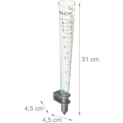 Regenmesser Glas 35mm - 2 Stück Niederschlagsmesser Outdoor