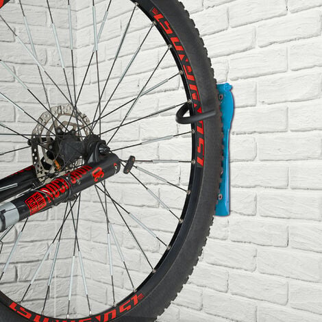 Relaxdays Fahrradhalterung für 1-2 Fahrräder, Fahrradhalter zur Wandmontage  max. 50 kg, HxBxT 32 x 30 x 52 cm, schwarz
