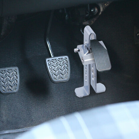 QWORK Pedalschloss Edelstahl - Diebstahlsicherung Für Bremse & Kupplung